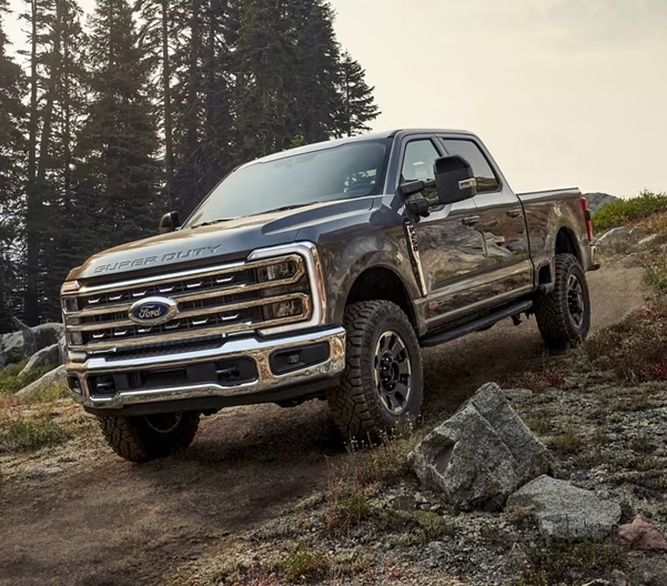 2024 Ford Super Duty® F-250® Tremor® being driven over a rocky path